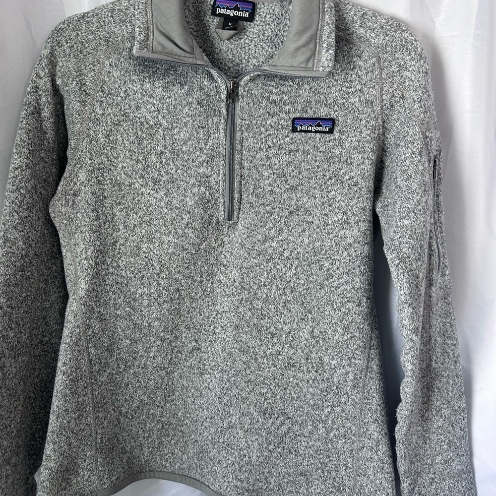 Patagonia Gray Cowl Neck Sweater Soft and Cozy